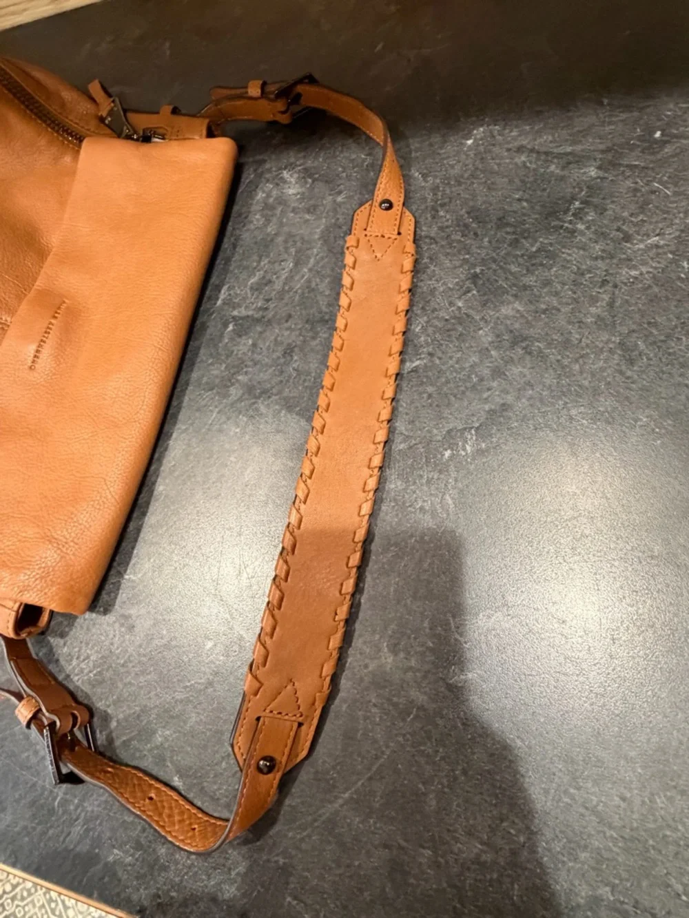 Aimee Kestenberg Tan Leather Hobo Shoulder Bag